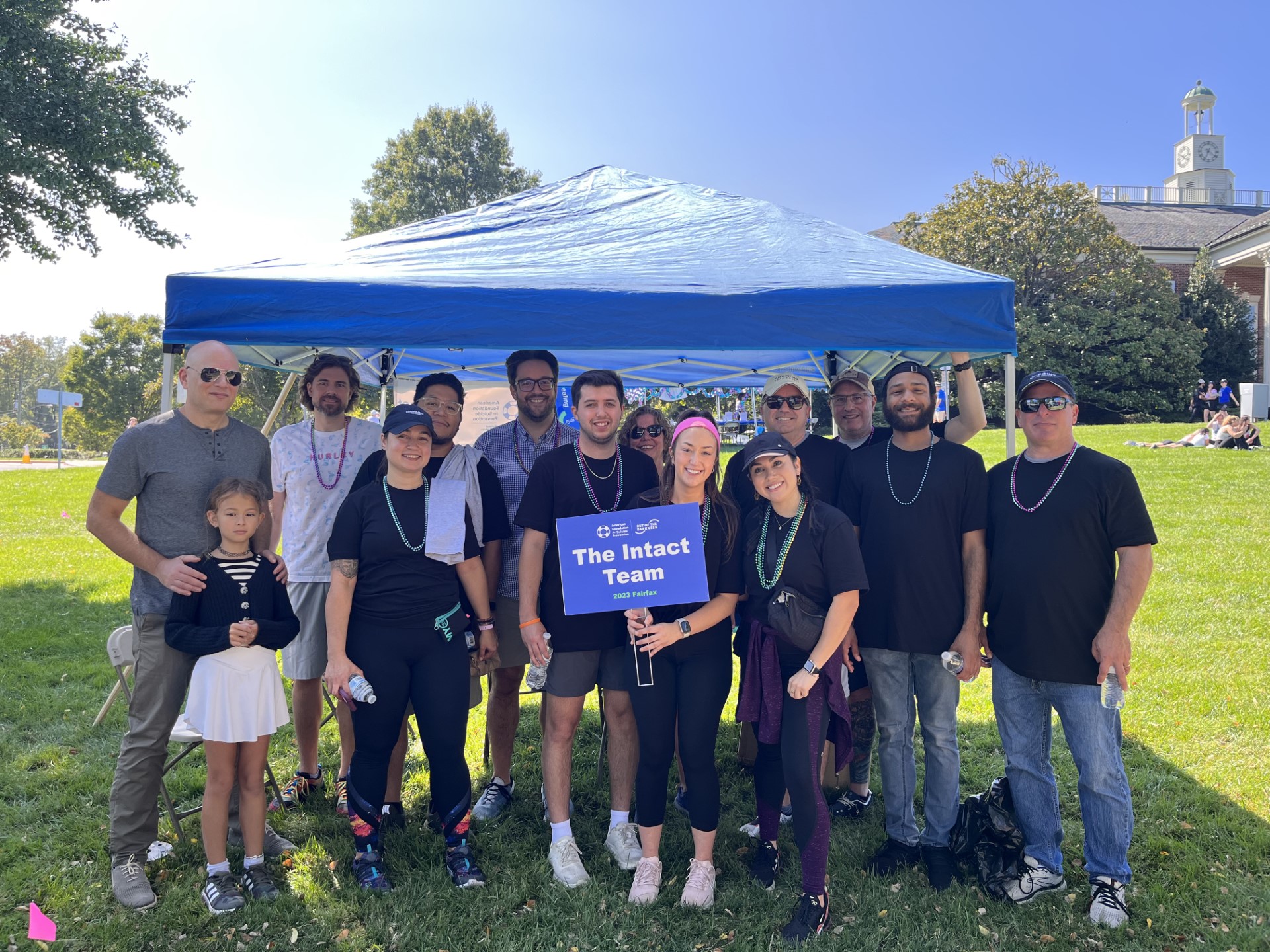 Intact Team Members participating in the American Foundation for Suicide Prevention Walk in 2023